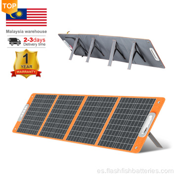 Panel solar portátil de 18 V impermeable al aire libre de 100W al aire libre